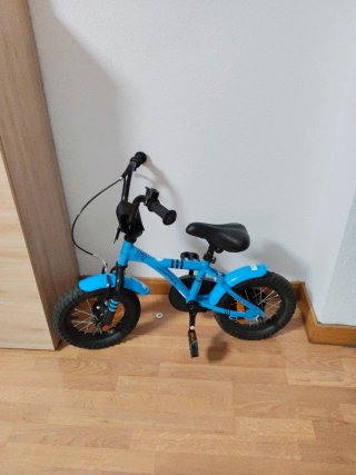 Bicicleta infantil azul 12 pulgadas