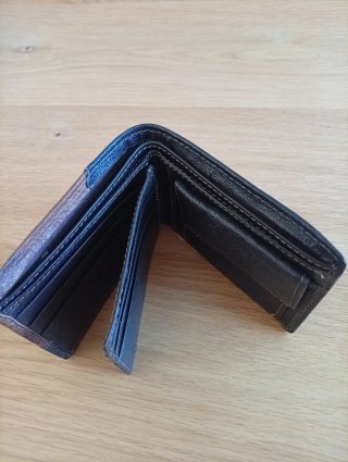 Cartera Paolo Romano Cuero Marrón y Negro