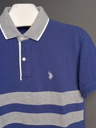 Polo U.S. Polo Assn. Talla L Azul/Gris