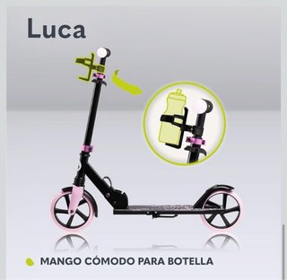 Patinete Urbano XXL Negro/Rosa