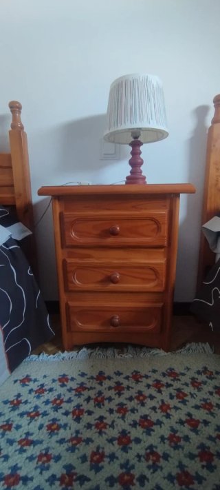 2 Camas Madera 105x190 cm