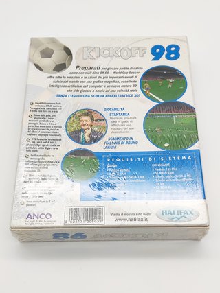 Kick Off 98 PC CD ROM ITA Nuovo Sigillato