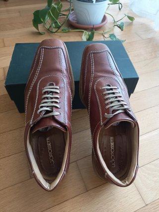 Scarpe uomo Rossetti pelle marroni con lacci