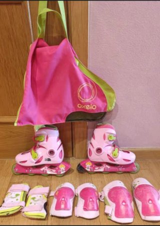 Patines Oxelo Talla 32-34 + Protecciones