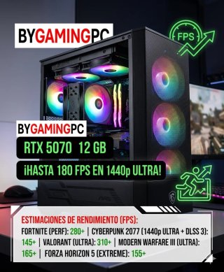 PC Gaming 14400F 32GB DDR4 RTX5070 B760 4TB