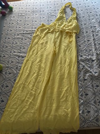 Conjunto lino amarillo talla única