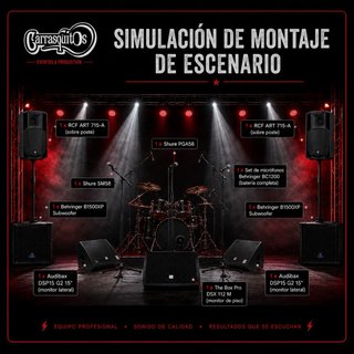 Alquiler equipo de música para eventos.