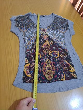 Camiseta estampada mujer talla M