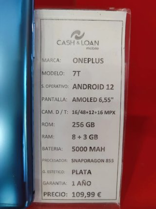 OnePlus 7T 256GB Azul