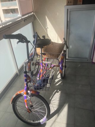 Triciclo Plegable Adulto con Cestas