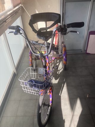 Triciclo Plegable Adulto con Cestas