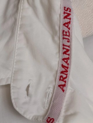 Camisa Armani Jeans Mujer Talla 42 crema