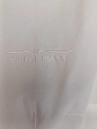 Camisa Armani Jeans Mujer Talla 42 crema
