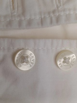 Camisa Armani Jeans Mujer Talla 42 crema