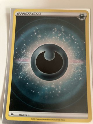 Carta Pokémon Energía Oscura 158/159