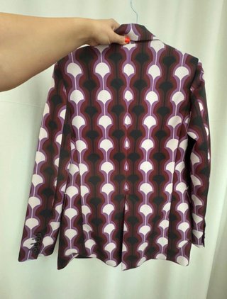 Traje estampado Zara blazer y pantalón