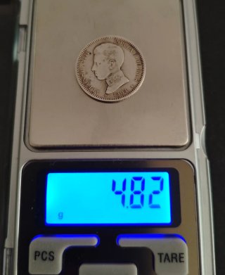 Moneda Plata 1 Peseta Alfonso XIII 1904