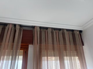 Barras de cortina metálicas