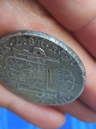 8 Reales Plata Zacatecas 1821 México