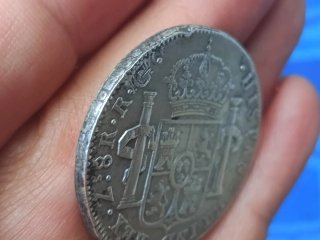 8 Reales Plata Zacatecas 1821 México