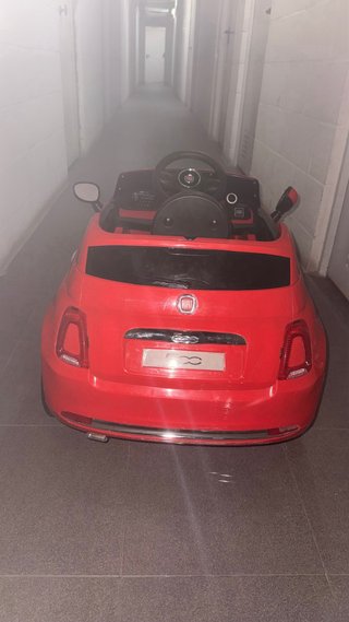Coche Eléctrico Infantil Fiat 500 Rojo