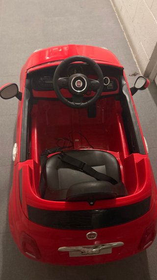 Coche Eléctrico Infantil Fiat 500 Rojo
