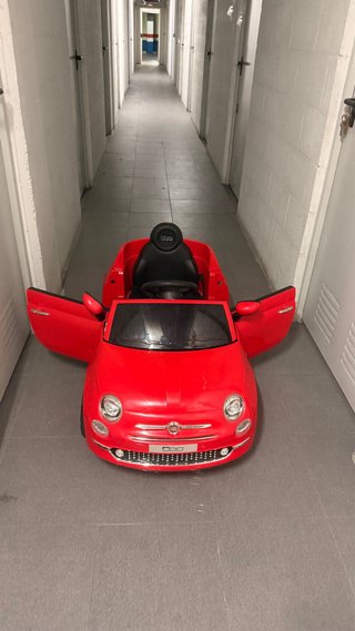 Coche Eléctrico Infantil Fiat 500 Rojo