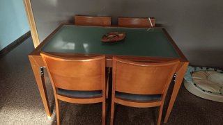 Mueble TV + Mesa + 6 Sillas