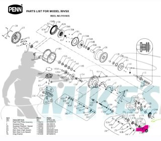 4 Carrete Pesca  BONITOS Penn International VSX 50