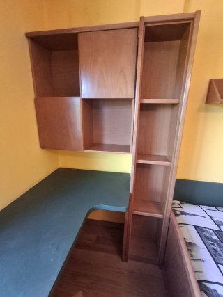Muebles habitación: Cama, escritorio y estantería
