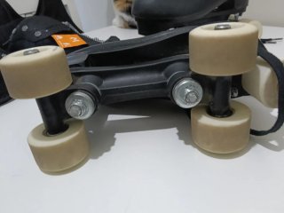Patines Oxelo Negros Talla 37/38 + Protectores