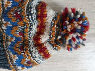 Conjunto gorro y bufanda tejido niño