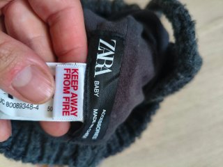Conjunto gorro y bufanda tejido niño