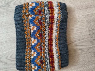 Conjunto gorro y bufanda tejido niño