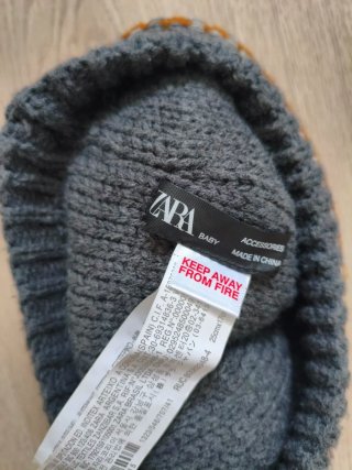 Conjunto gorro y bufanda tejido niño