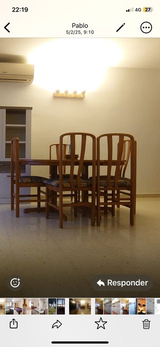 Mesa extensible y 6 sillas comedor