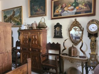 Mueble Almacén Madera, cerámica, antiguo