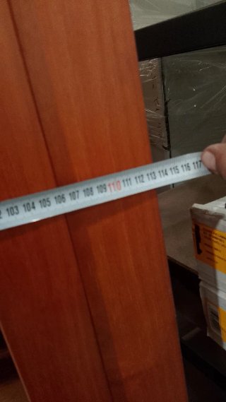 Armario madera con cristal
