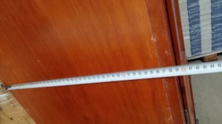 Armario madera con cristal