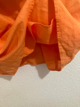 Vestido Naranja Tirantes Cruzados