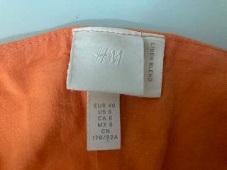Vestido Naranja Tirantes Cruzados