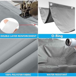Toldo retráctil gris para exterior