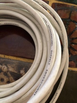 Cable Antena coaxial TV Hama Macho-Hembra 7m