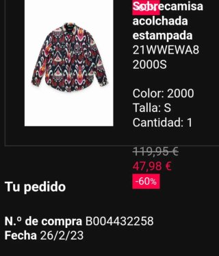 Sobrecamisa acolchada y estampada Desigual