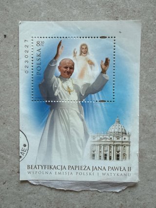 Sello Polonia Beatificación Juan Pablo II