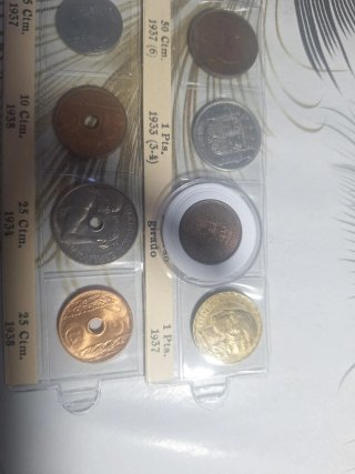 Lote de monedas antiguas españolas