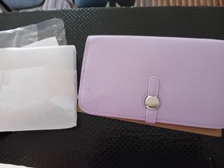 Portafoglio o pochette viola nuovo con cartellino