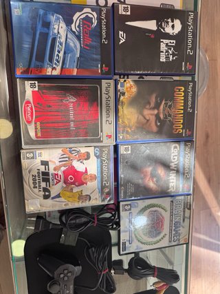 Consola PS2 + 2 Mandos + Juegos
