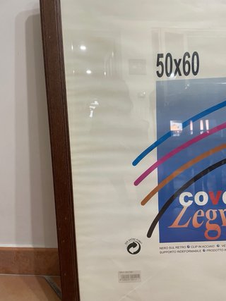 Cornice Cover Legno 50x60cm Vetro in plexiglas