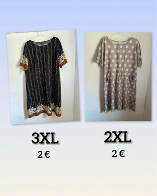 Vestido de topos beige talla grande